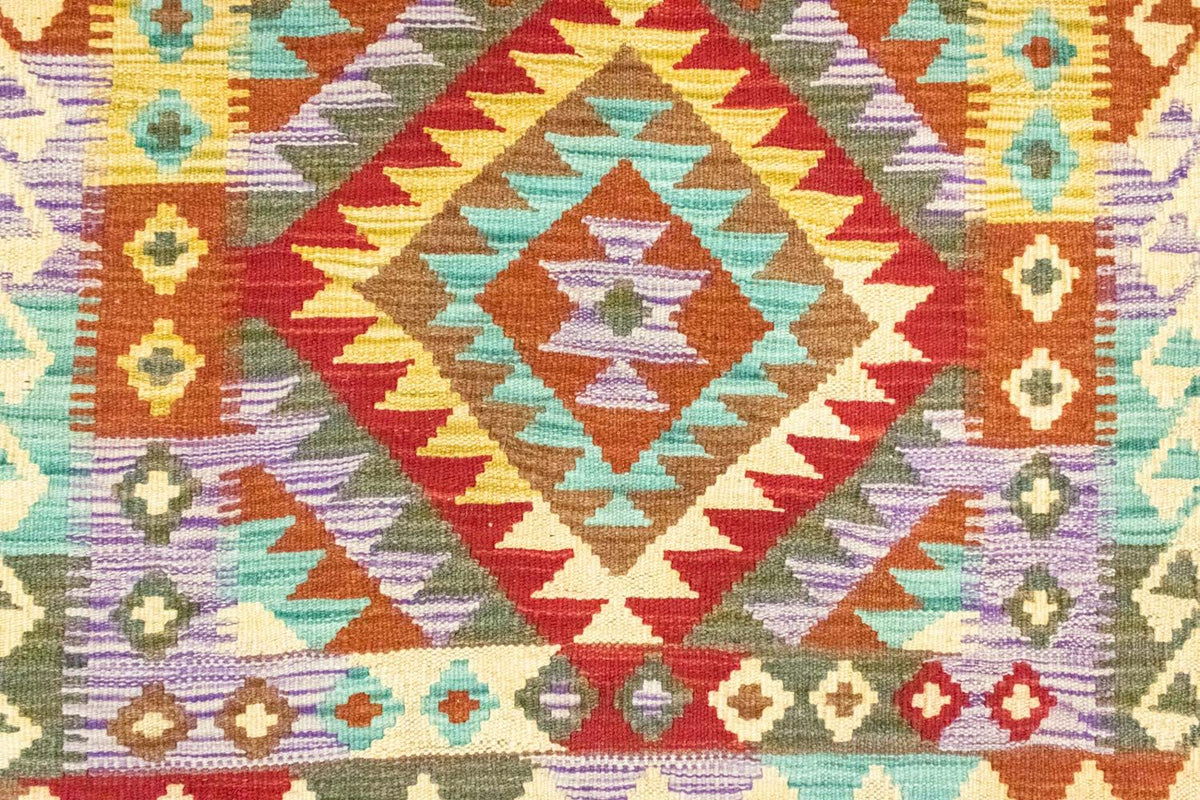 Kelim Carpet - orientalisk matta - 109 x 80 cm - flerfärgad