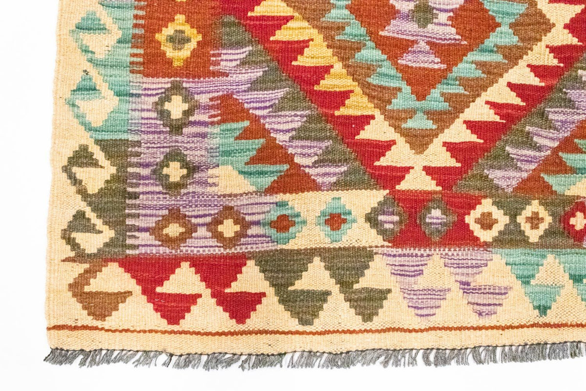 Kelim Carpet - orientalisk matta - 109 x 80 cm - flerfärgad