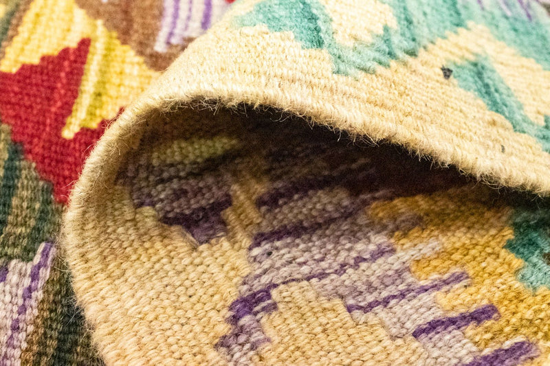 Kelim Carpet - orientalisk matta - 109 x 80 cm - flerfärgad