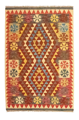 Kelim Carpet - orientalisk matta - 120 x 79 cm - orange