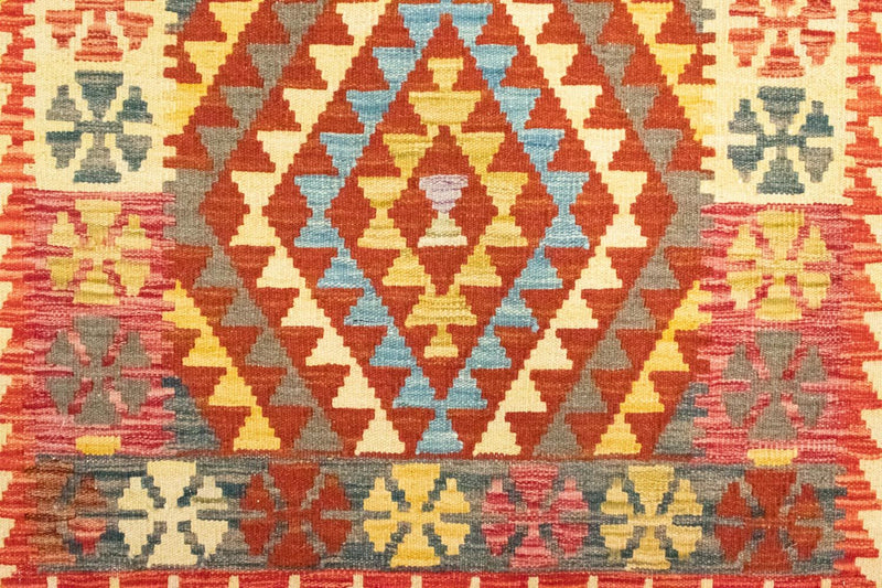 Kelim Carpet - orientalisk matta - 120 x 79 cm - orange