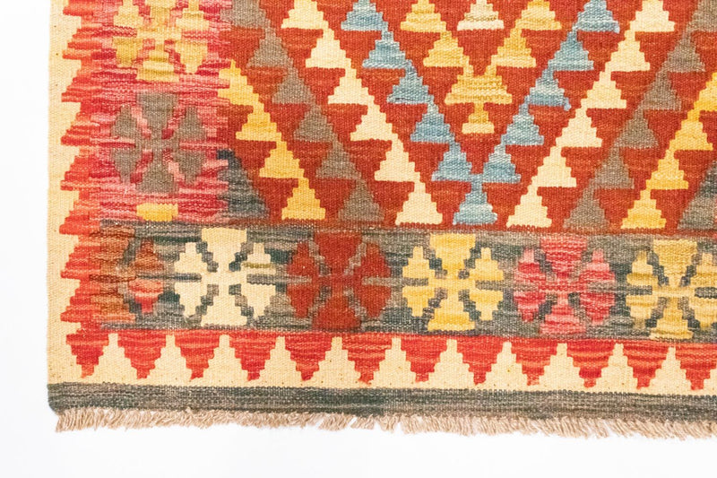 Kelim Carpet - orientalisk matta - 120 x 79 cm - orange