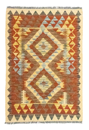 Kelim Carpet - orientalisk matta - 117 x 78 cm - brun