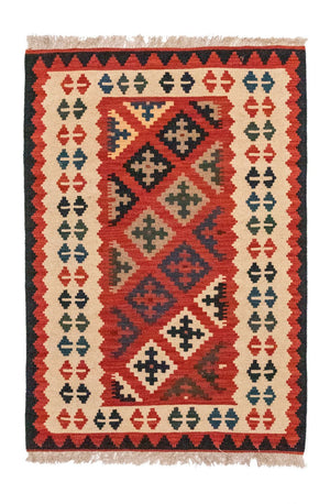 Kelim Carpet - orientalisk matta - 118 x 79 cm - flerfärgad