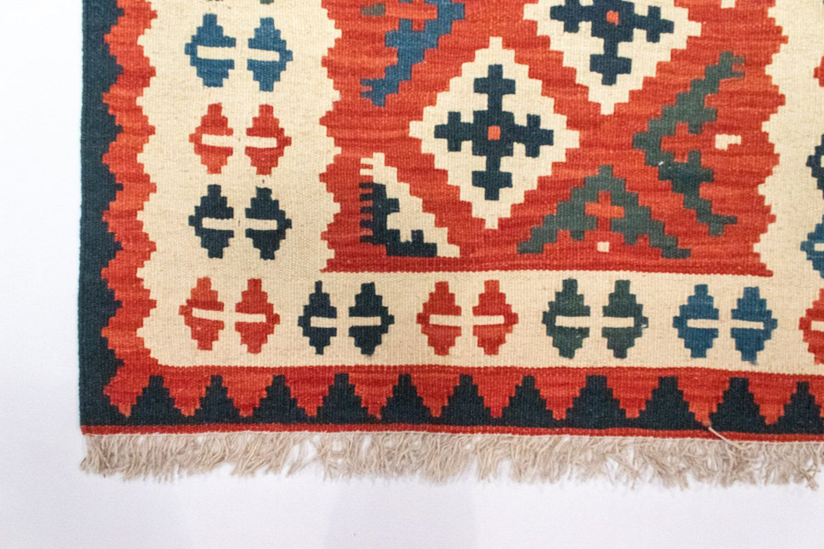 Kelim Carpet - orientalisk matta - 118 x 79 cm - flerfärgad