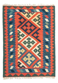 Kelim Carpet - orientalisk matta - 117 x 81 cm - orange