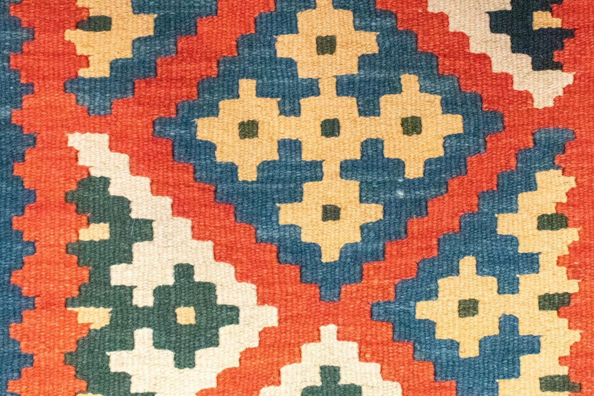 Kelim Carpet - orientalisk matta - 117 x 81 cm - orange