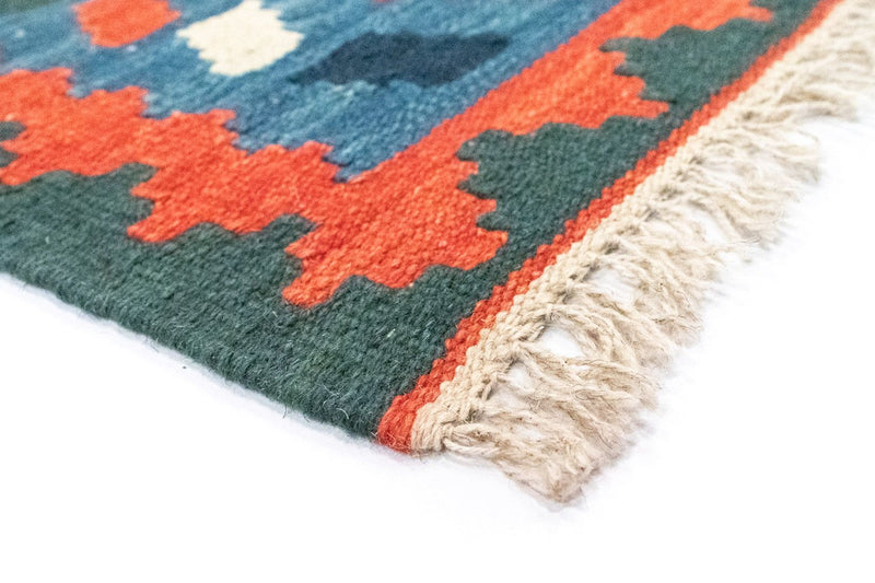 Kelim Carpet - orientalisk matta - 117 x 81 cm - orange