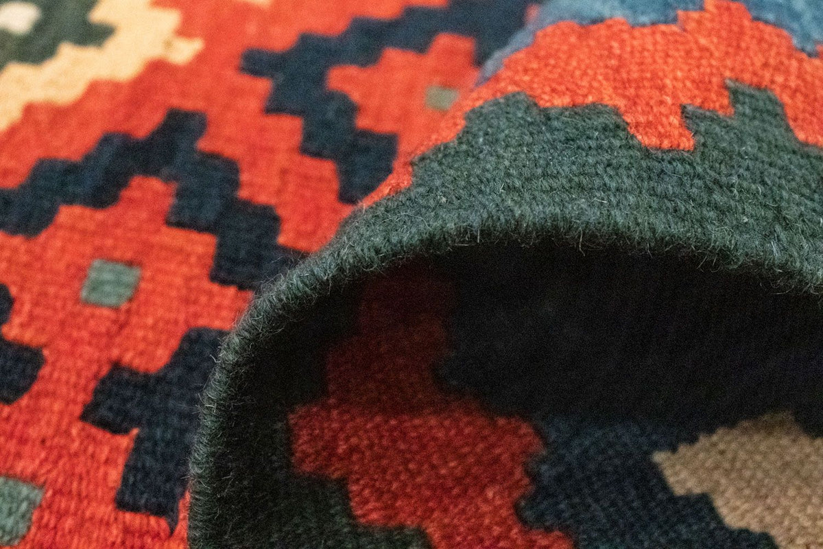 Kelim Carpet - orientalisk matta - 117 x 81 cm - orange