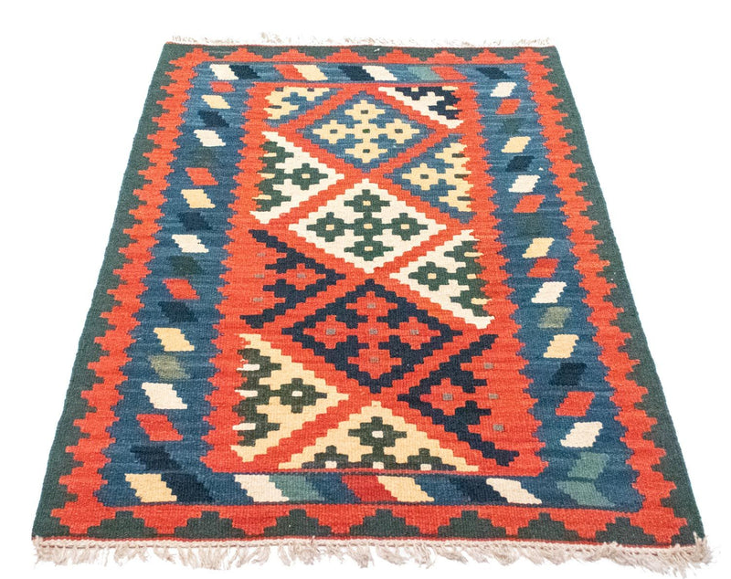 Kelim Carpet - orientalisk matta - 117 x 81 cm - orange