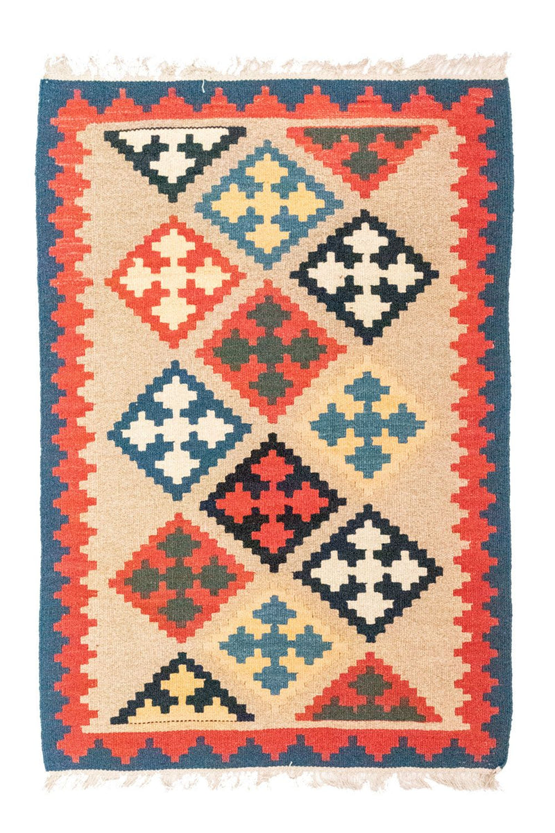 Kelim Carpet - orientalisk matta - 120 x 83 cm - beige
