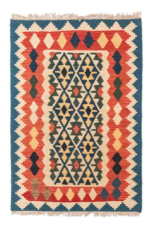 Kelim Carpet - orientalisk matta - 124 x 84 cm - flerfärgad