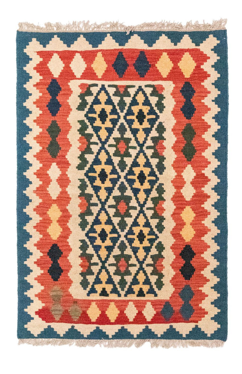 Kelim Carpet - orientalisk matta - 124 x 84 cm - flerfärgad