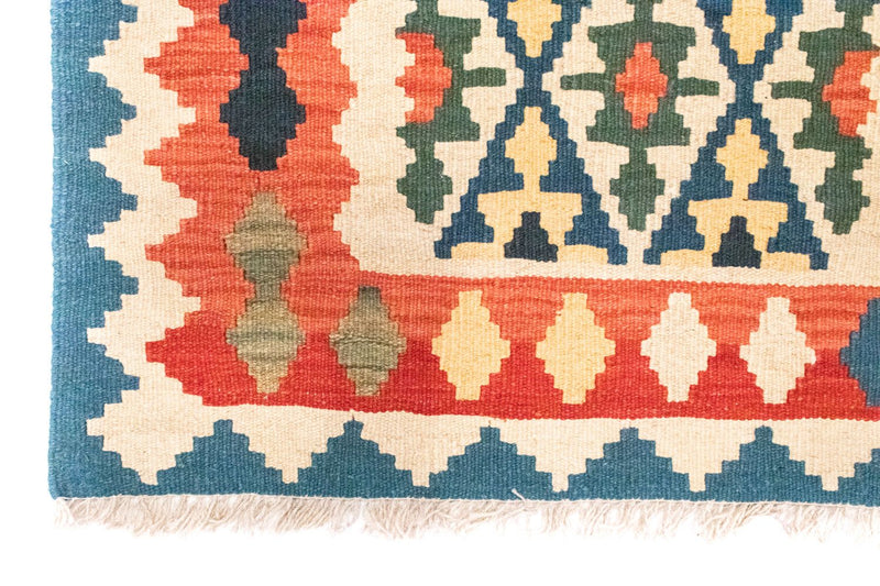 Kelim Carpet - orientalisk matta - 124 x 84 cm - flerfärgad