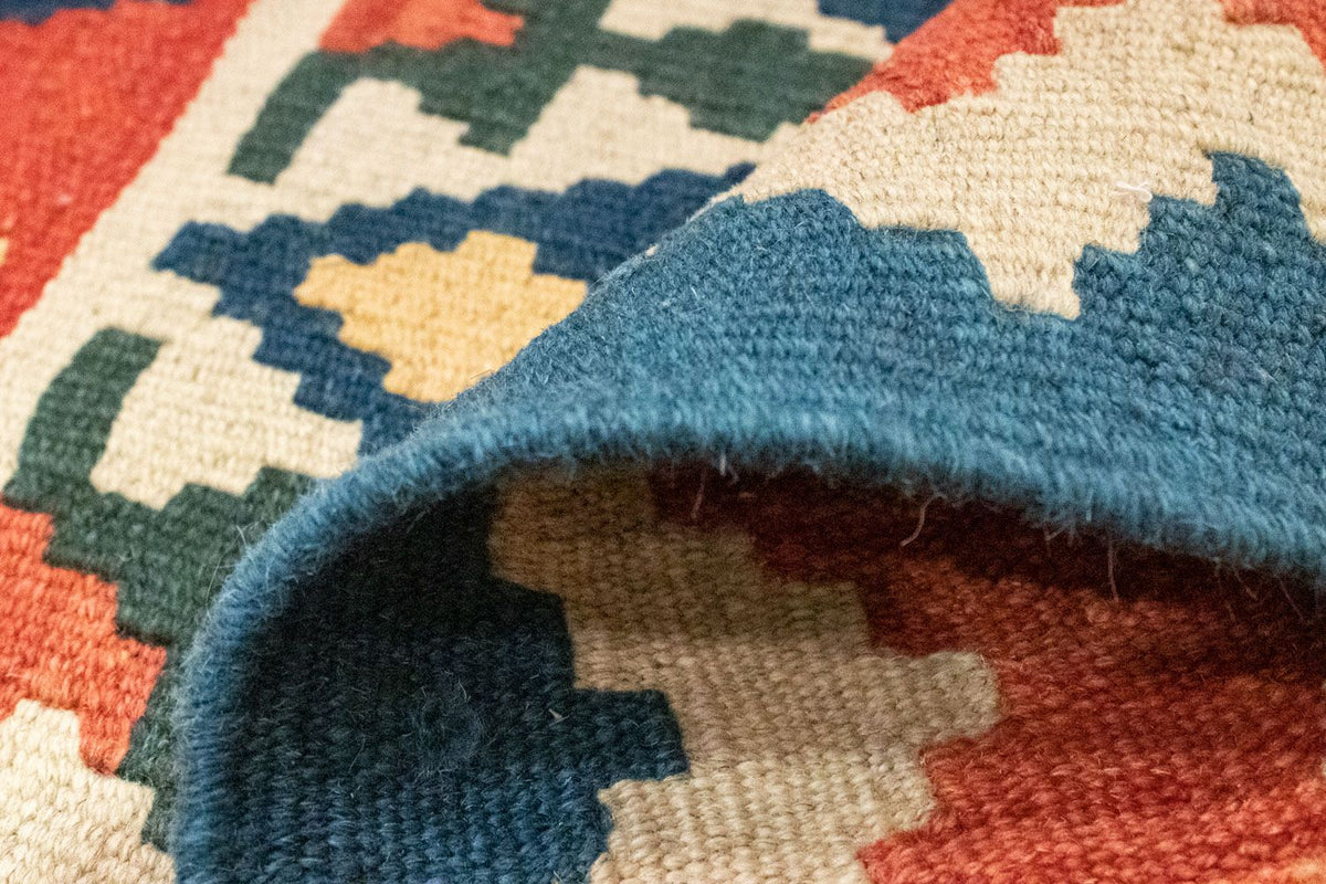 Kelim Carpet - orientalisk matta - 124 x 84 cm - flerfärgad