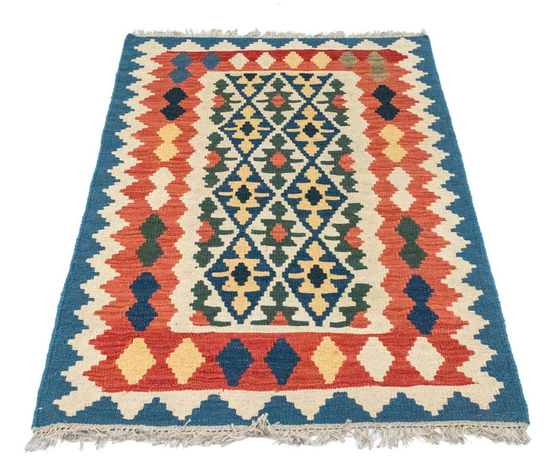 Kelim Carpet - orientalisk matta - 124 x 84 cm - flerfärgad