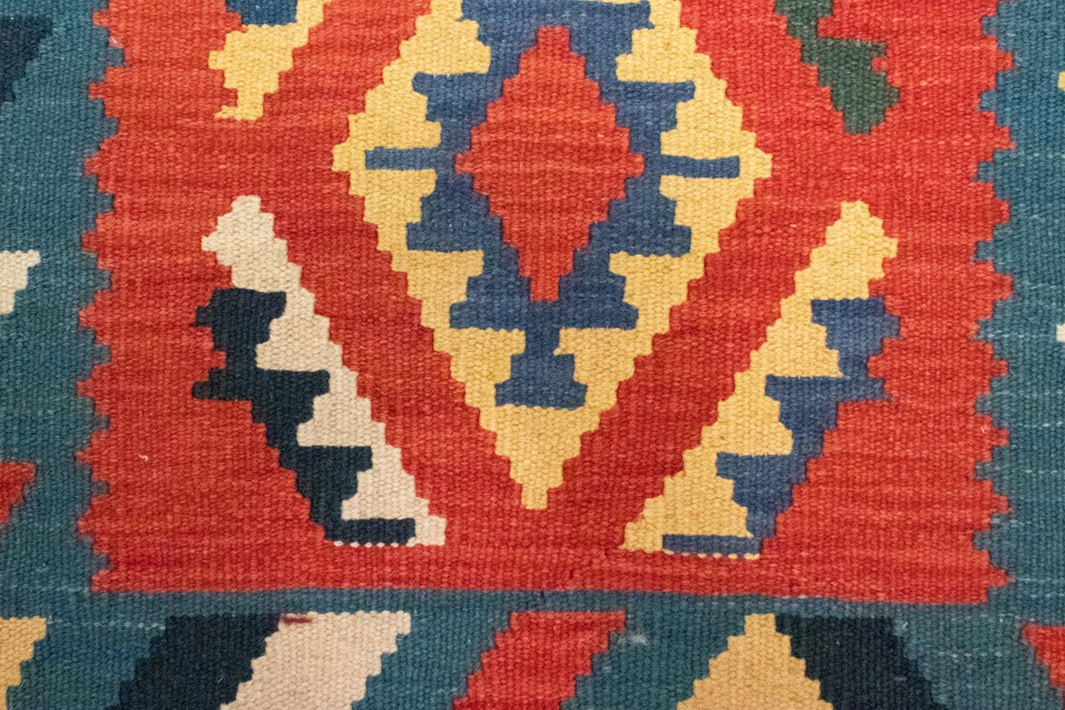 Kelim Carpet - orientalisk matta - 122 x 83 cm - orange