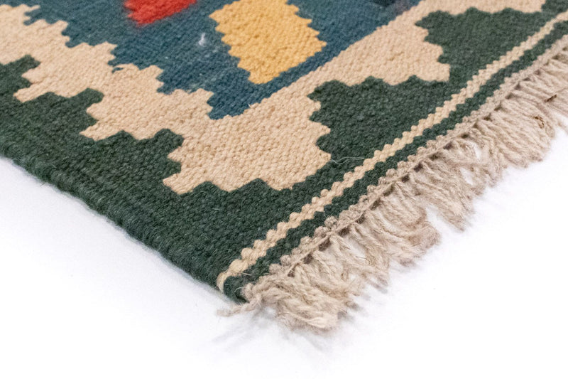 Kelim Carpet - orientalisk matta - 122 x 83 cm - orange