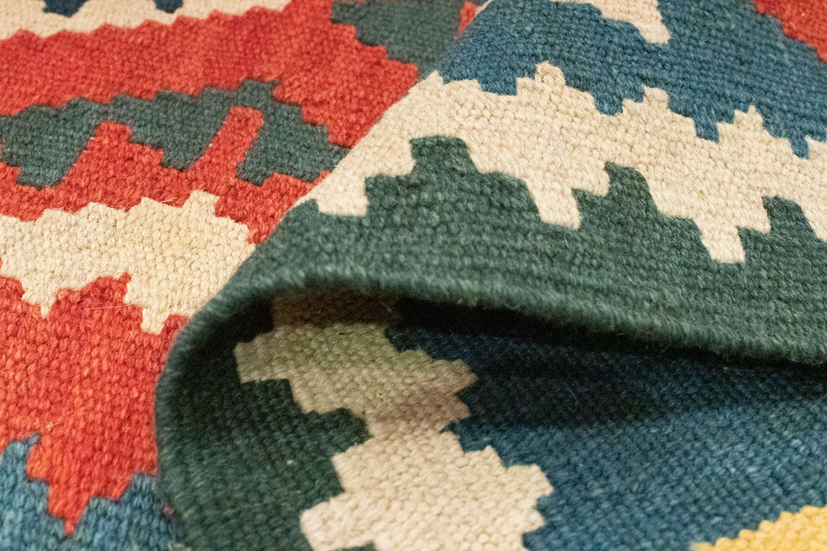 Kelim Carpet - orientalisk matta - 122 x 83 cm - orange