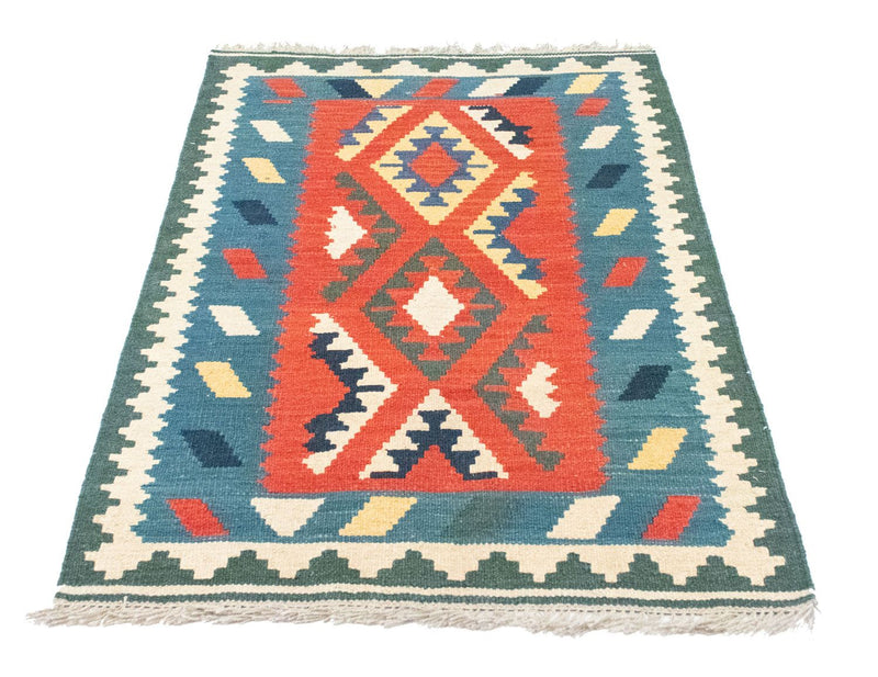 Kelim Carpet - orientalisk matta - 122 x 83 cm - orange