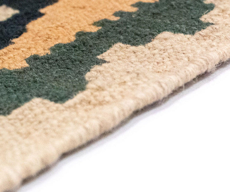 Kelim Carpet - orientalisk matta - 128 x 87 cm - blå