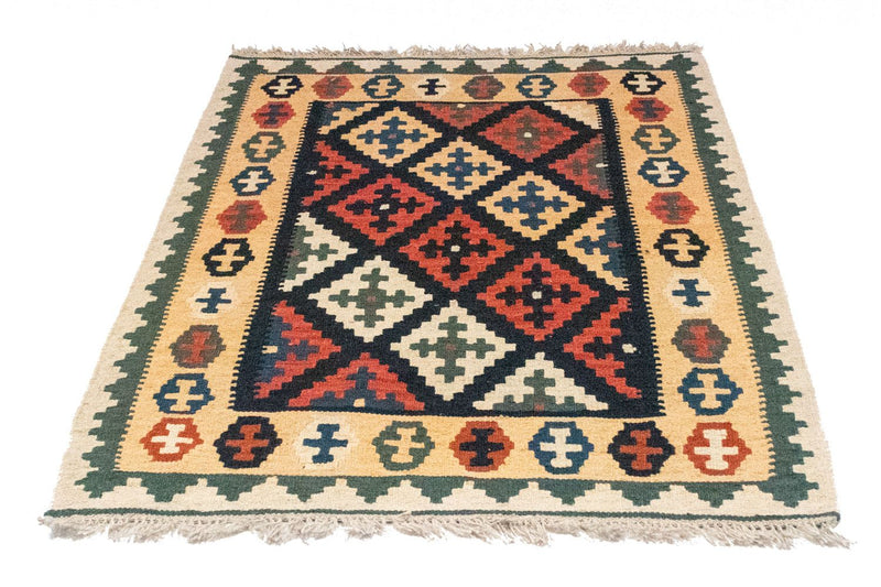 Kelim Carpet - orientalisk matta - 128 x 87 cm - blå