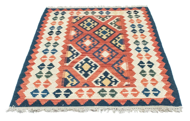Kelim Carpet - orientalisk matta - 123 x 85 cm - orange