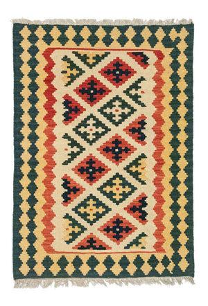 Kelim Carpet - orientalisk matta - 125 x 86 cm - beige