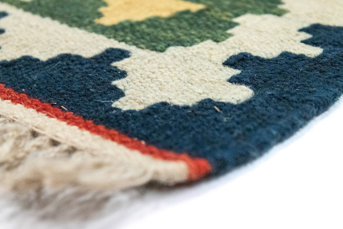 Kelim Carpet - orientalisk matta - 120 x 80 cm - grön