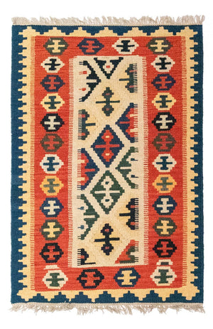 Kelim Carpet - orientalisk matta - 121 x 82 cm - beige