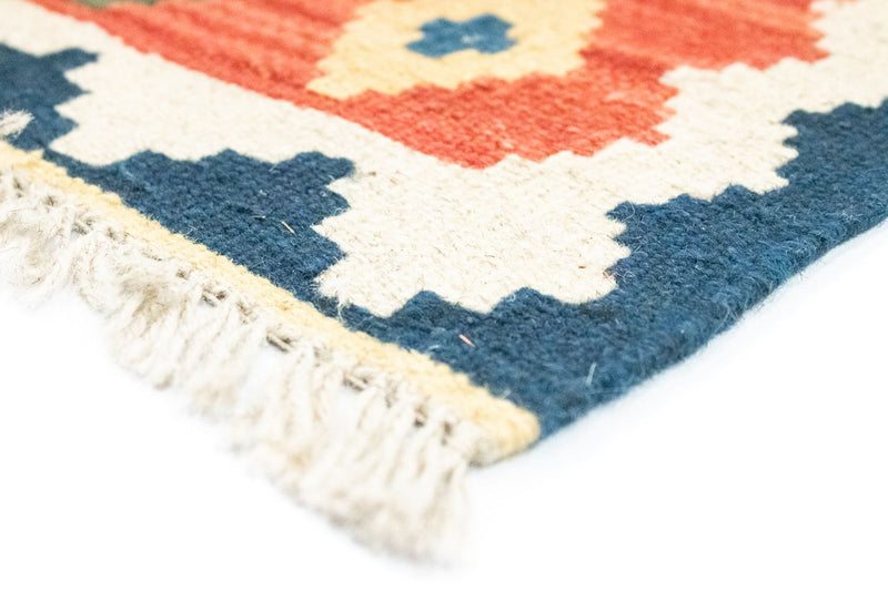 Kelim Carpet - orientalisk matta - 123 x 83 cm - orange