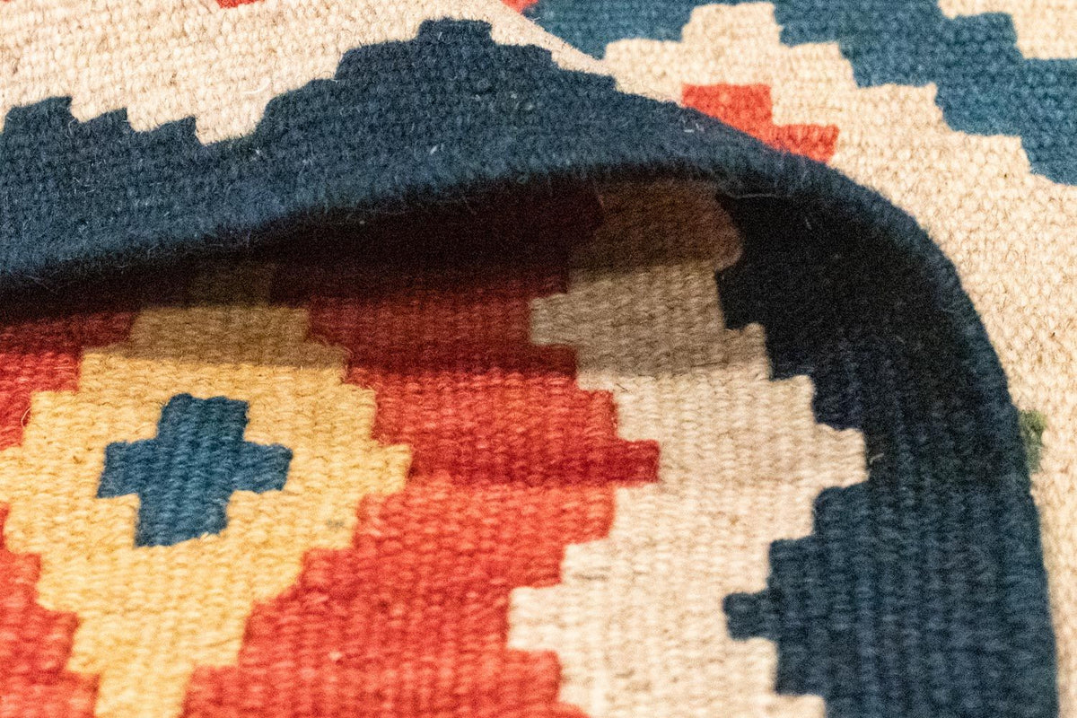 Kelim Carpet - orientalisk matta - 123 x 83 cm - orange