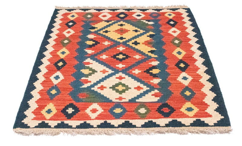 Kelim Carpet - orientalisk matta - 123 x 83 cm - orange