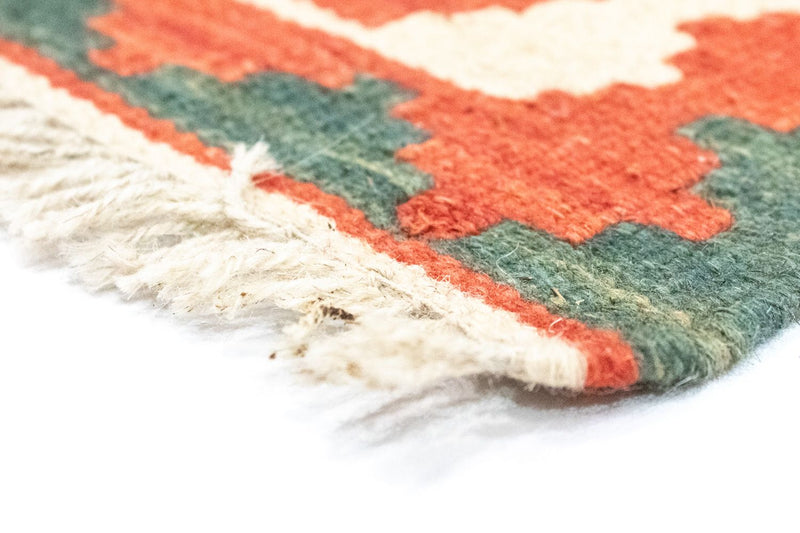 Kelim Carpet - orientalisk matta - 123 x 86 cm - orange