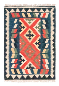 Kelim Carpet - orientalisk matta - 117 x 79 cm - orange