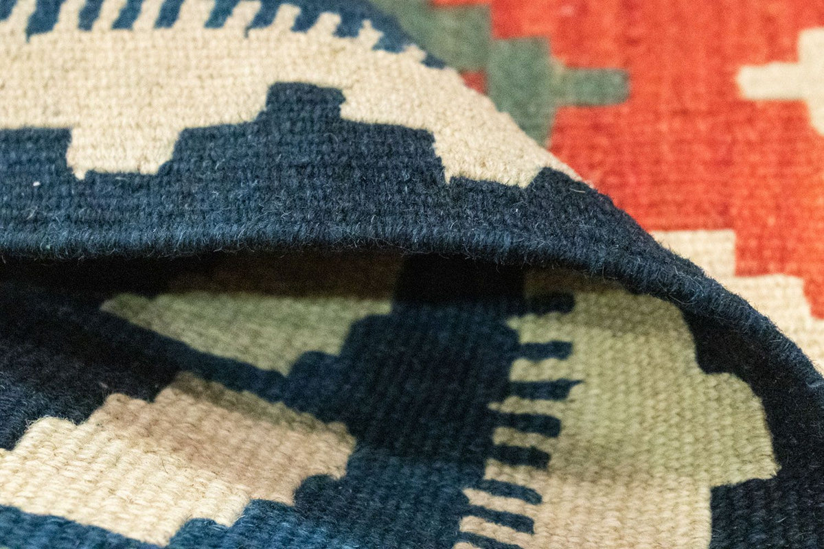 Kelim Carpet - orientalisk matta - 117 x 79 cm - orange