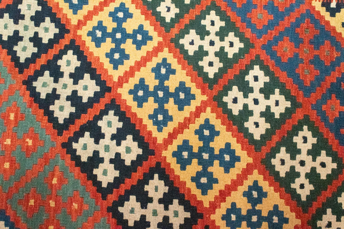 Kelim Carpet - orientalisk matta - 122 x 90 cm - orange