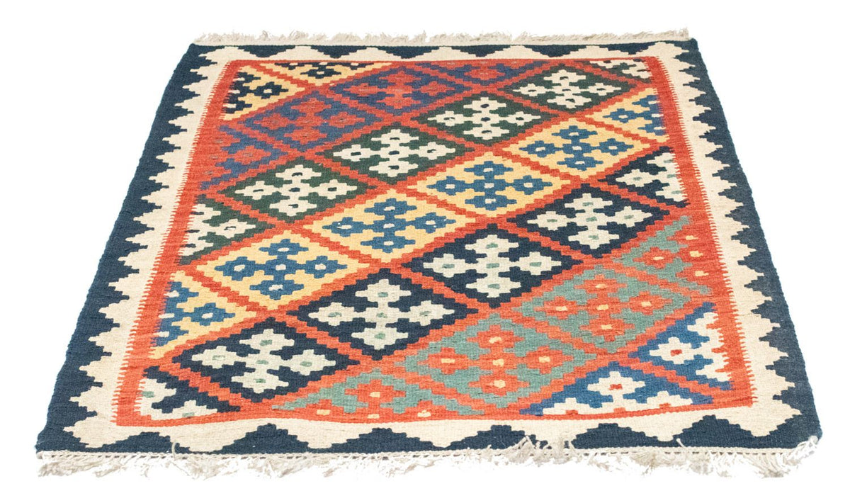 Kelim Carpet - orientalisk matta - 122 x 90 cm - orange