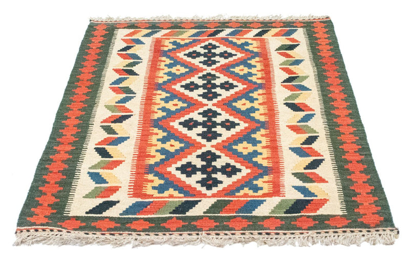 Kelim Carpet - orientalisk matta - 127 x 84 cm - orange