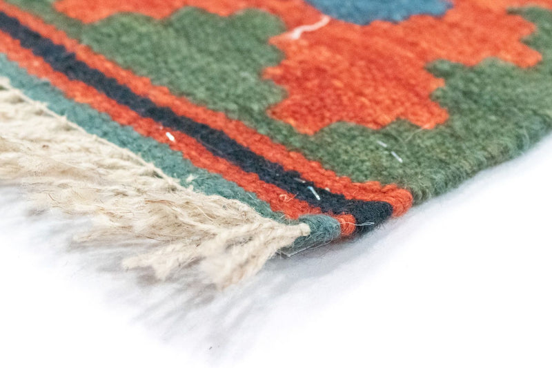 Kelim Carpet - orientalisk matta - 126 x 83 cm - orange