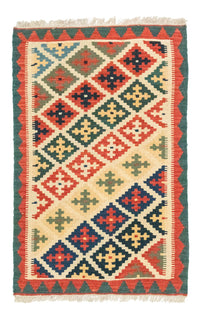 Kelim Carpet - orientalisk matta - 127 x 80 cm - orange