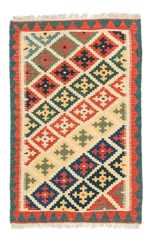 Kelim Carpet - orientalisk matta - 127 x 80 cm - orange