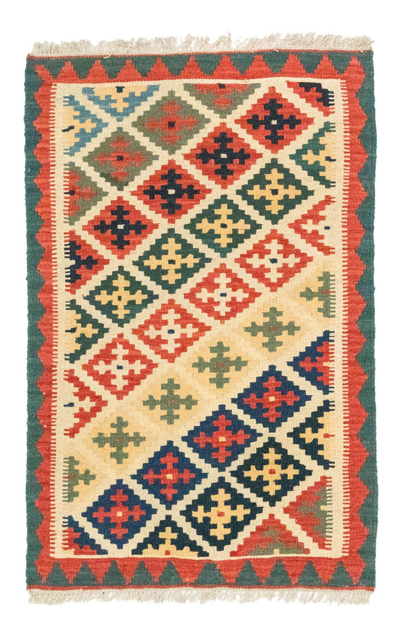 Kelim Carpet - orientalisk matta - 127 x 80 cm - orange
