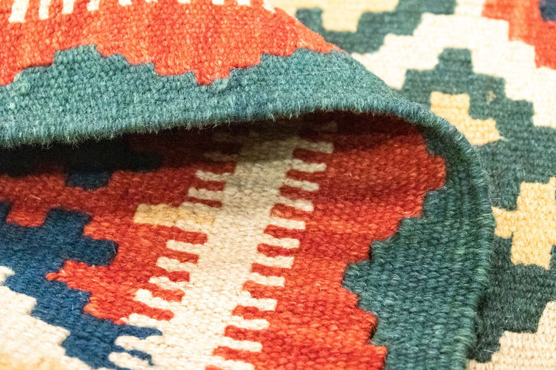 Kelim Carpet - orientalisk matta - 127 x 80 cm - orange