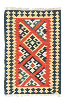 Kelim Carpet - orientalisk matta - 127 x 84 cm - orange