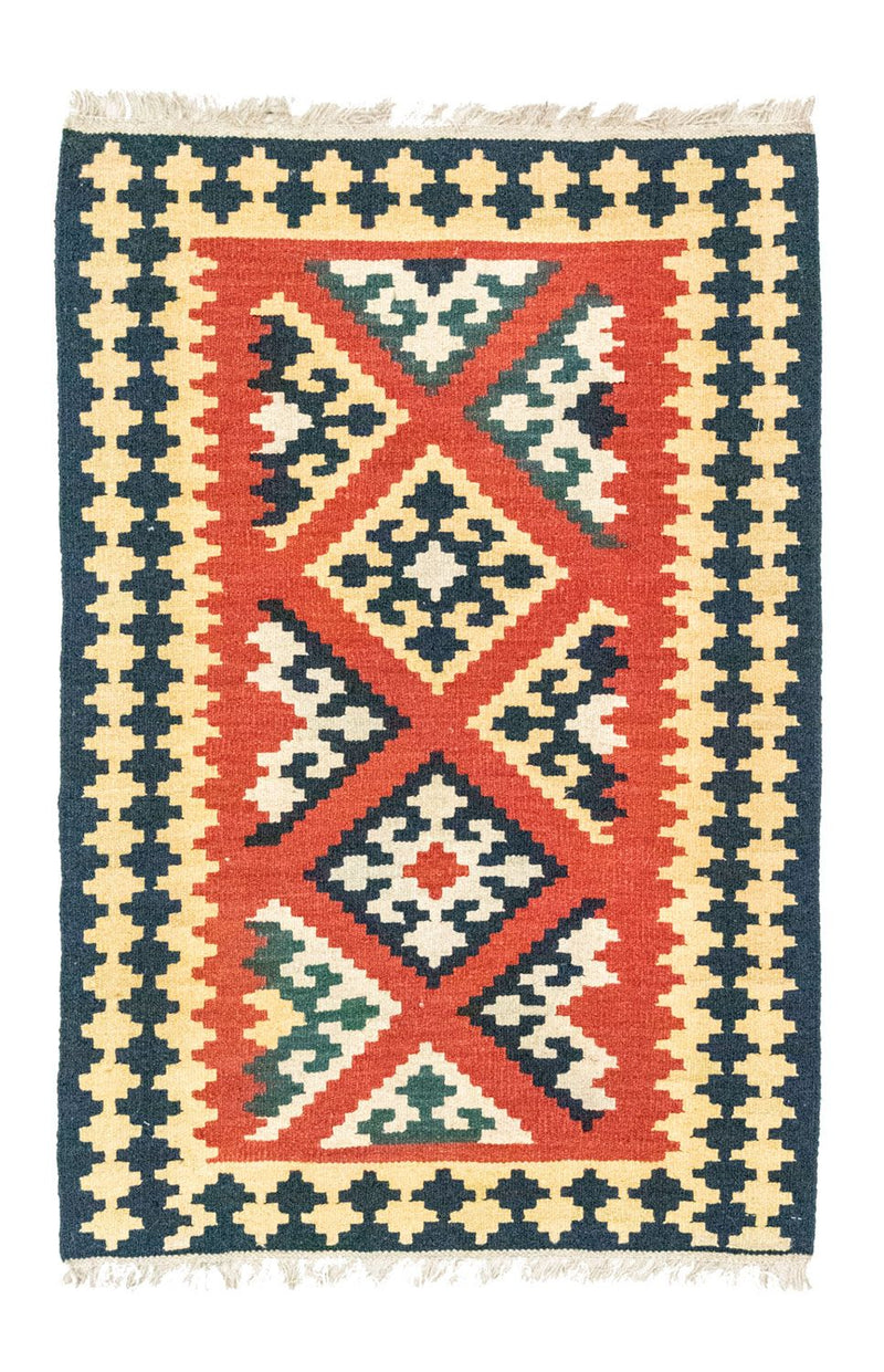 Kelim Carpet - orientalisk matta - 127 x 84 cm - orange