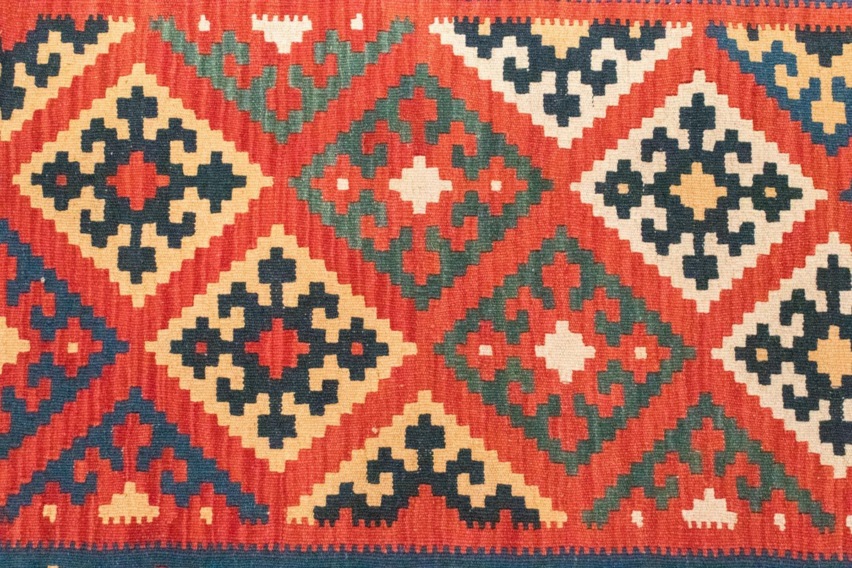 Kelim Carpet - orientalisk matta - 126 x 85 cm - orange