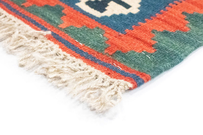 Kelim Carpet - orientalisk matta - 126 x 85 cm - orange