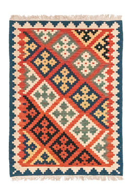 Kelim Carpet - orientalisk matta - 118 x 85 cm - orange