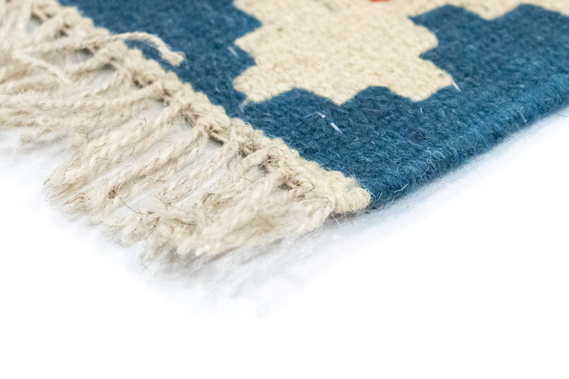 Kelim Carpet - orientalisk matta - 118 x 85 cm - orange